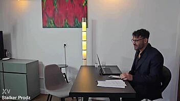 rough dap double penetration for slutty employee kristina grace by boss and colleague with gagging cumshots