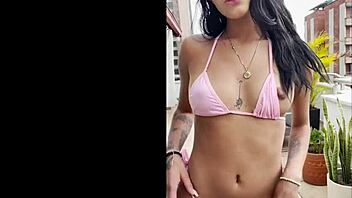 Mia Caliente tall Latina first casting debut