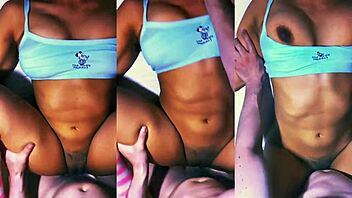 ana breathless over muscular hunk's shirtless hot bod