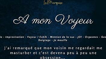 Hey voyeur, watch my French solo orgasm explosion.