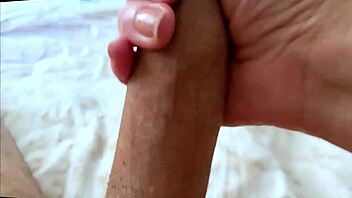 non-stop handjob cumshots on natural tits close-up compilation