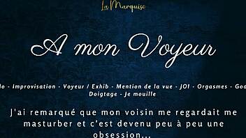 Hey voyeur, watch my French solo orgasm explosion.