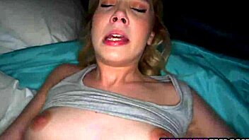 Sneaking into blonde teen bedroom for rough pov pussy fucking session