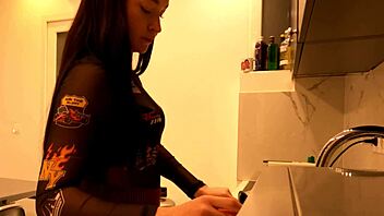 big ass brunette babe flashes panties from under tiny miniskirt voyeur style
