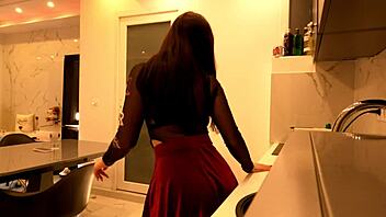 big ass brunette babe flashes panties from under tiny miniskirt voyeur style