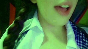 oh god, shy pigtail student masturbates horny on webcam first time!
