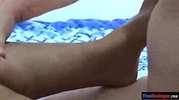 amateur asian babe tries wild threesome