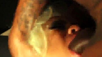 Busty blonde kisses sucks milks Rome Majors cock!