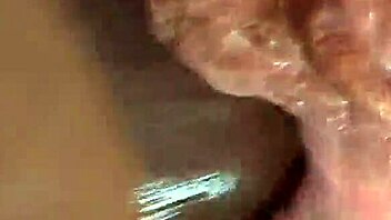 Fat BBW pussy rubbed close-up to multiple orgasms with black creampie