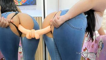 sexy latina in ripped jeans dirty joi big ass worship instructions