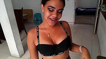 homemade latina stepsis blowjob cowgirl creampie doggystyle kitchen fuck