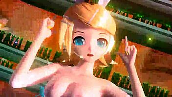 Kagamine Rin Full Nude Alien Bunny Costume Mod