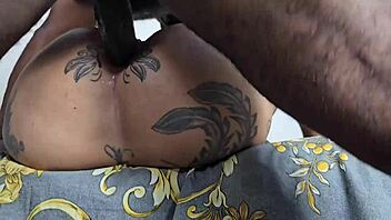hot bbw gets anal massage rimjob creampie from huge cock