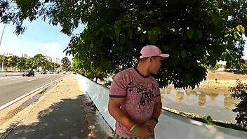 intense milf group flashing in wild roleplay vlog