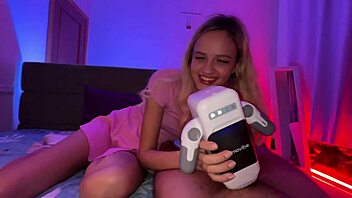 Amovibe gamecup babe's sex toy surprise leads to novella night's wild climax
