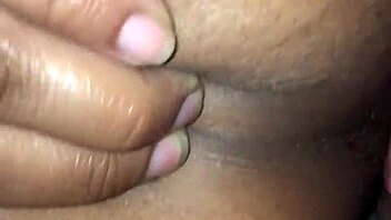 Tight ebony virgin anus stretched by big black cock