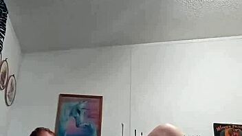 Pierced big tits babe plays with wet pussy teasingly