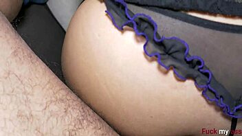 Homemade anal creampie fills horny latina's gaping perfect asshole!