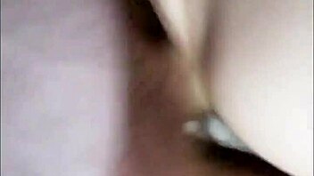 cumshot all over my black stockings after hard missionary fuck
