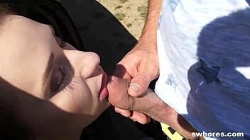 side road tempts juicy pussy's wild hidden fuck