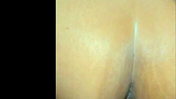 Brazilian couple hides DOGGYSTYLE CREAMPIE in parents' kitchen