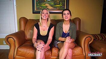 Curvy Vicky Blonde Jennifer Coeds Share Gagging Dick Passion!