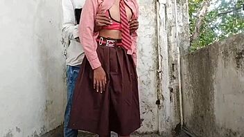 desi village teen schoolgirl gets fucked outdoors in viral indian mms with big cock pounding