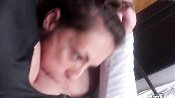 Throat Destroyed! Skinny Slut Candie Cross Brutal Deepthroat Facefucking