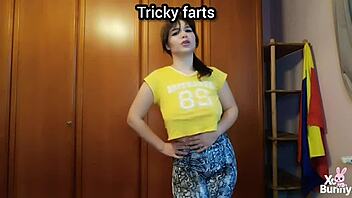 romanian brunette's kinky fart fetish homemade pantyhose closeup dirty talk compilation