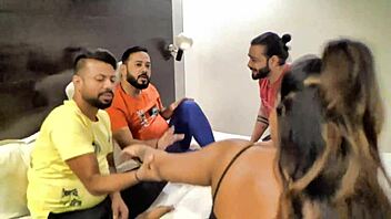 Real College Girl's Wild Indian Gangbang Orgy!