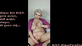 russian milf aimeeparadise squirts huge pussy lips solo