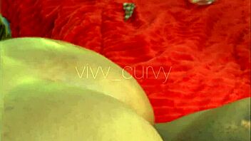 curvy ebony babe reverse rides big black cock