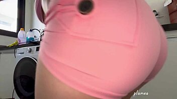 Whoa tight shorts hug big latina ass perfectly