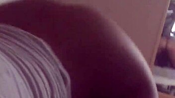 latina big ass babe blowjobs with booty on mirror