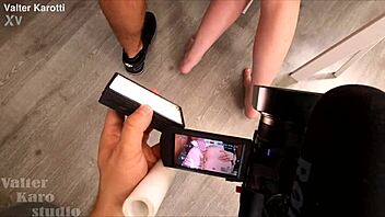 kitsune liss gags on leo casanova's big italian cock uncut