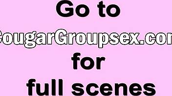 blonde cougar trio fucks young big cocks orgy 🍆💦