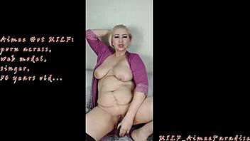 russian milf aimeeparadise squirts huge pussy lips solo