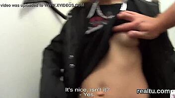 charming czech teen gets seduced in mall for pov ride