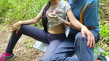 Juicy Pussy Cums Public Park Ashavindi!
