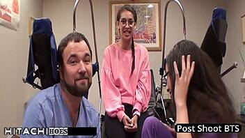 Kitty Catherine moans through doctor-forced hitachi orgasms in Tampa hospital