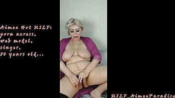 russian milf aimeeparadise squirts huge pussy lips solo