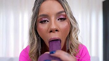 Monster cock demolishes Bea Cherry's tight blonde anal!