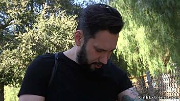 raw emotion surges in outdoor brunette rough fuck