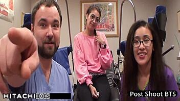 Kitty Catherine moans through doctor-forced hitachi orgasms in Tampa hospital