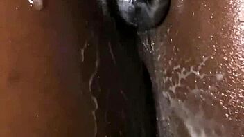 Ebony Slut's Sloppy Deepthroat Workout On Big Black Cock