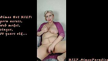 russian milf aimeeparadise squirts huge pussy lips solo