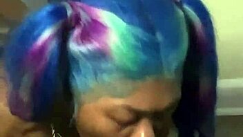 Ebony Slut's Sloppy Deepthroat Workout On Big Black Cock