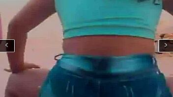 prostitute dances funk shorts wedged ass