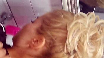 Horny Couple Risks Quickie Fuck in Public Toilet