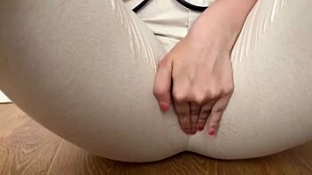 Shy curvy redhead student skips homework to cum hard on camera